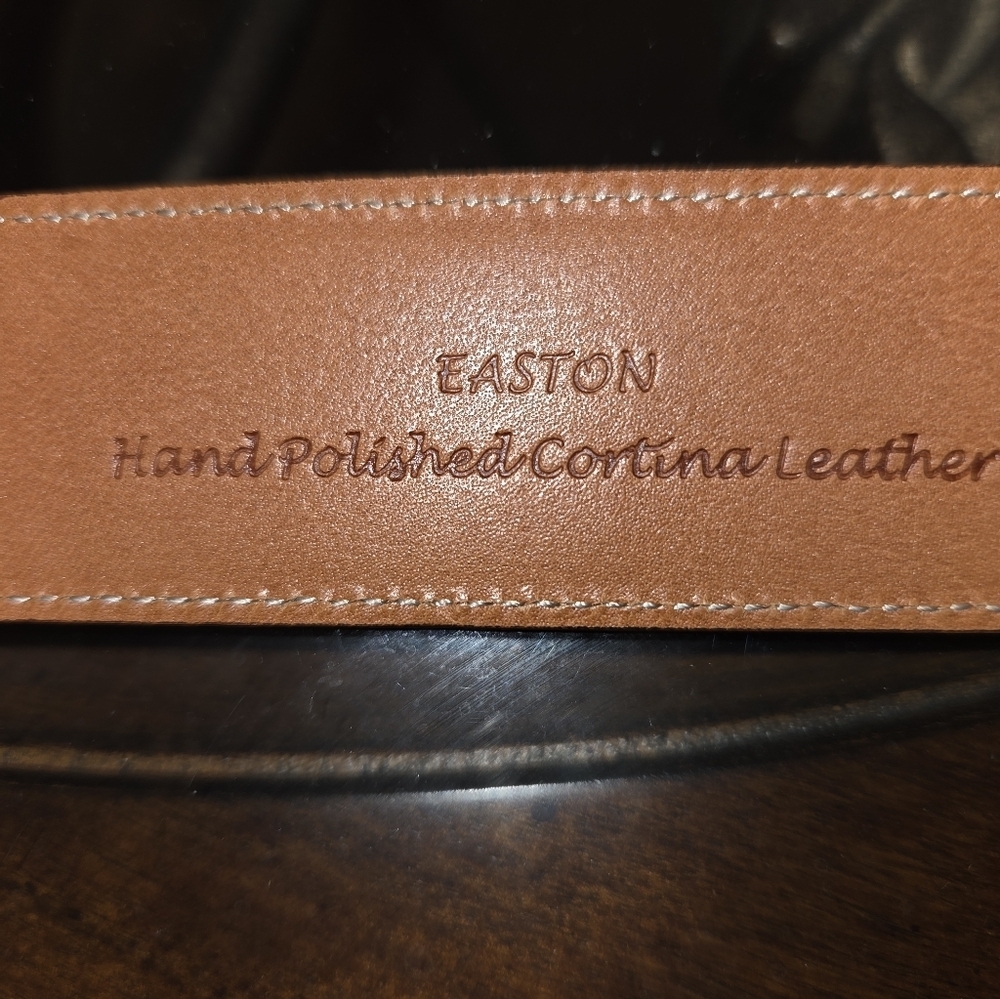 TRAFALGAR CORTINA EASTON Men's Brown Leather Belt - Picture 8 of 9